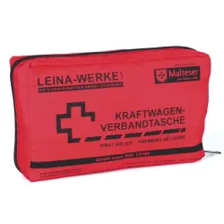 Compacte EHBO-tas voor in de auto, gevuld volgens DIN 13164-2022 Compacte EHBO-tas voor in de auto